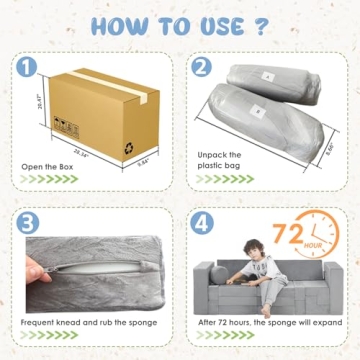 Domiqut Modular Kids Play Couch for Creative Play