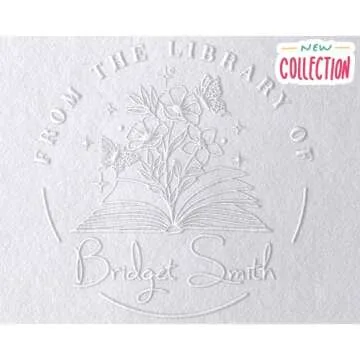 Customizable EXLIBRIS Book Embosser - Unique Library Stamp