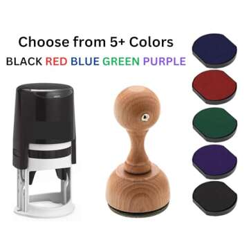 EXLIBRIS Book Embosser from The Library of Embosser, Custom Embosser Stamp, Book Embosser, Library Stamp, Monogram Embosser Stamp (2")