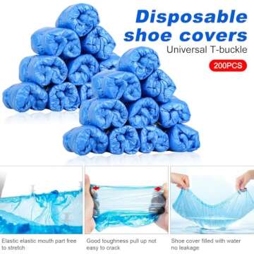 Shoe Cover Dispenser Automatic Shoe Cover Machine with 200pcs Shoe Covers Disposable Shoes Covers,Wa...