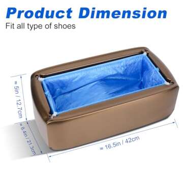 Automatic Shoe Cover Dispenser with 200 Disposable Covers