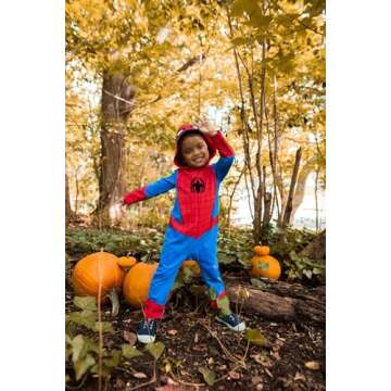 Avengers Spider-Man Toddler Boys Zip Up Cosplay Coverall 4T