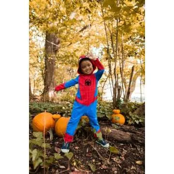 Avengers Spider-Man Toddler Boys Zip Up Cosplay Coverall 4T
