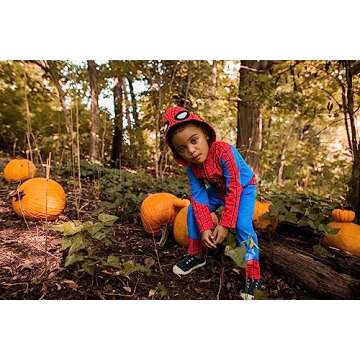 Avengers Spider-Man Toddler Boys Zip Up Cosplay Coverall 4T