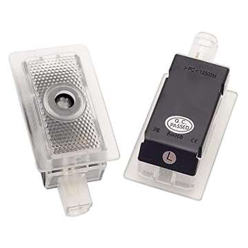 Car Door Courtesy Projector Puddle Logo Lights Replacement for Charger 2006-2022 with White Daytona ...