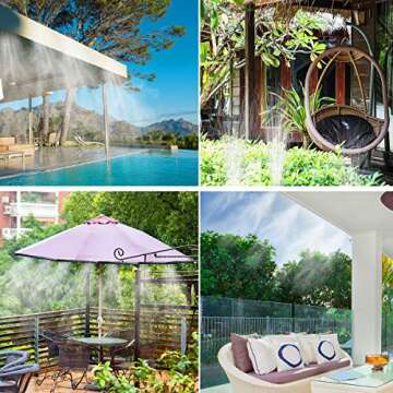 Drip Irrigation Kits, 100ft/30M Garden Plant Watering Sprinkler System with Distribution Tubing Hose...