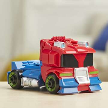 Transformers Rescue Bots Academy Optimus Prime Converting Toy, 4.5-Inch Figure, Toys for Kids Ages 3 and Up