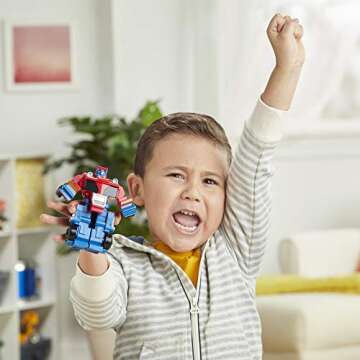 Transformers Rescue Bots Academy Optimus Prime Converting Toy, 4.5-Inch Figure, Toys for Kids Ages 3 and Up