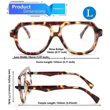 FEISEDY Aviator Blue Light Blocking Glasses Stylish Comfort