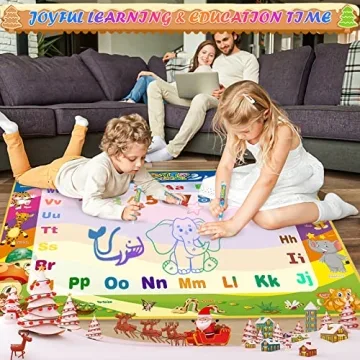 Mess-Free Water Doodle Mat for Kids Ages 2-7