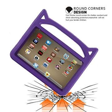 Riaour 7 Tablet Case for Kids - Shock Proof & Protective