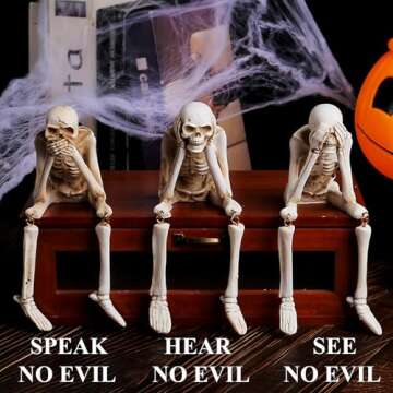 SEVEN LUCKY LIGHT Halloween Skeletons Set for Decor