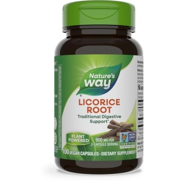 Nature's Way Licorice Root - 900mg Digestive Support, Vegan & Non-GMO