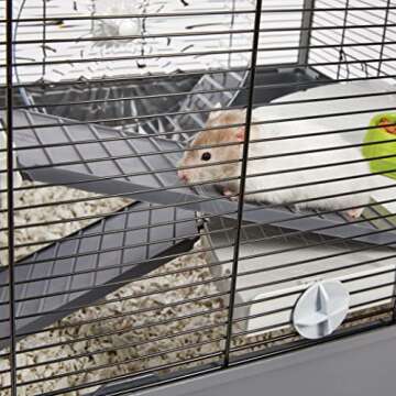 MidWest Homes for Pets Hamster Nation Hamster Home, Jumbo Hamster Cage Measures 38.2L x 22.6W x 15.4H inches and Provides for 676 Sq. inches of Unbroken floorspace, Includes All Accessories