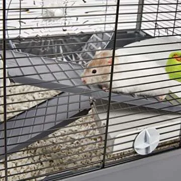 MidWest Homes for Pets Hamster Nation Hamster Home, Jumbo Hamster Cage Measures 38.2L x 22.6W x 15.4H inches and Provides for 676 Sq. inches of Unbroken floorspace, Includes All Accessories