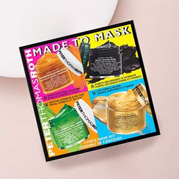 Peter Thomas Roth | Made To Mask 4-Piece Mask Kit | Facial Masks Beauty, Facial Mask Skin Care, 4 Count