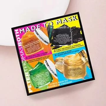 Peter Thomas Roth | Made To Mask 4-Piece Mask Kit | Facial Masks Beauty, Facial Mask Skin Care, 4 Count
