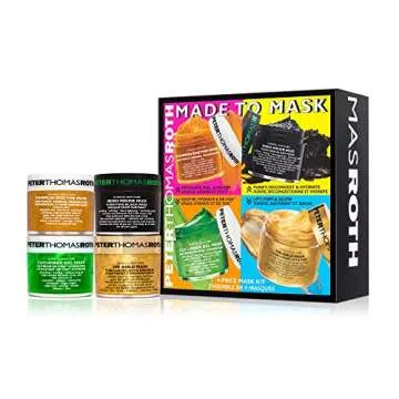 Peter Thomas Roth | Made To Mask 4-Piece Mask Kit | Facial Masks Beauty, Facial Mask Skin Care, 4 Count
