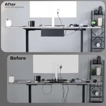 VIVO Under Desk Cable Management Trays - Tidy Your Workspace