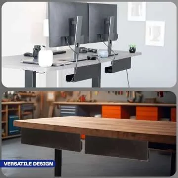 VIVO Under Desk Cable Management Trays - Tidy Your Workspace