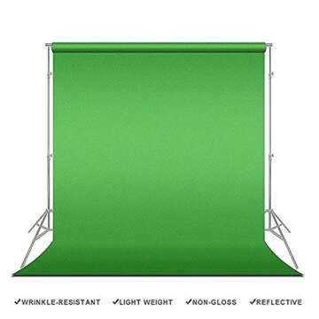 LimoStudio 9x13ft Green Fabricated Backdrop for Photography
