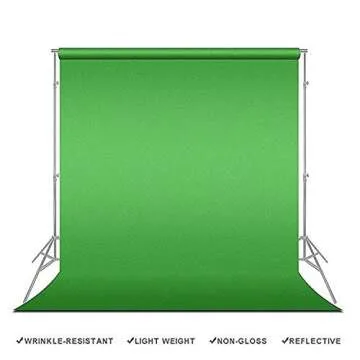 LimoStudio 9x13ft Green Fabricated Backdrop for Photography