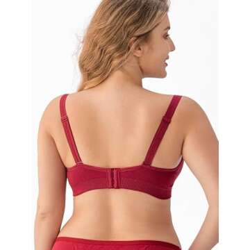 Angelhood Womens Seamless Sleep Nursing Bra,Breastfeeding Maternity Bra with Remove Bra Pads Extenders Pack of 3