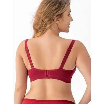 Angelhood Womens Seamless Sleep Nursing Bra,Breastfeeding Maternity Bra with Remove Bra Pads Extenders Pack of 3