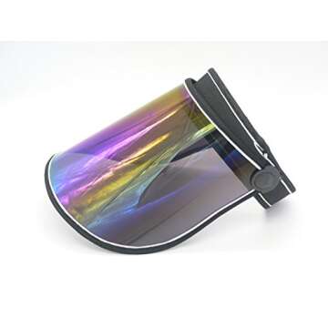 Oidon Plastic Sun Visor UV Protection Hat Cap (Black)