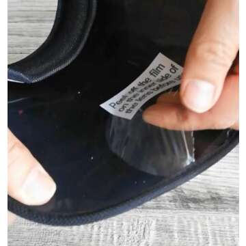 Oidon Plastic Sun Visor UV Protection Hat Cap (Black)