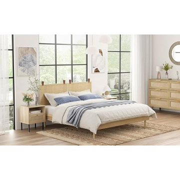 Angel Sar Rattan Nightstand Set of 2 for Stylish Homes