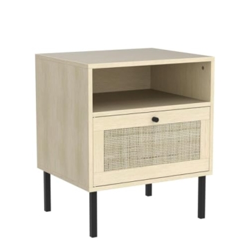 Angel Sar Rattan Nightstand Set of 2 for Stylish Homes