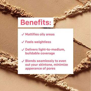 Almay Setting Powder, Face Makeup, Matte Loose Powder, Hypoallergenic, Cruelty Free, 200 Light Medium, 1 Oz