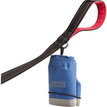 Friends Forever Collapsible Dog Bowl - 2 Pack Travel Dog Bowl, Water and Food Bowls for Dogs - Portable Pet Hiking Accessories … Blue