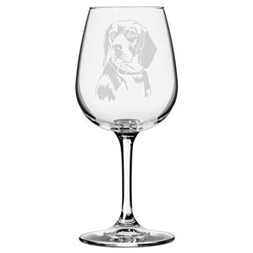 Beagle Dog Personalized Custom Themed Etched All Purpose 12.75oz Wine Glass