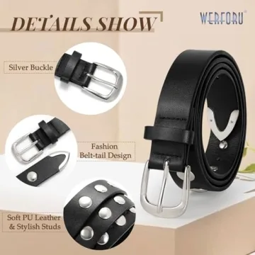 Stylish WERFORU Women Fashion Leather Belt for All Occasions