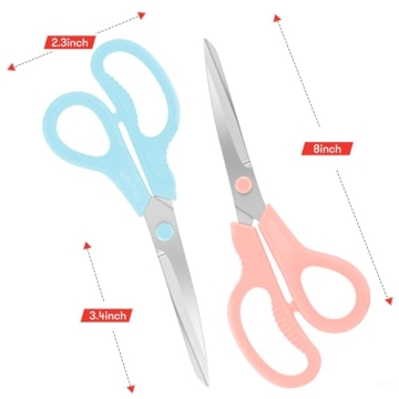 Buy Niutop Pastel Scissors 8 Inch Heavy Duty Comfort Grip