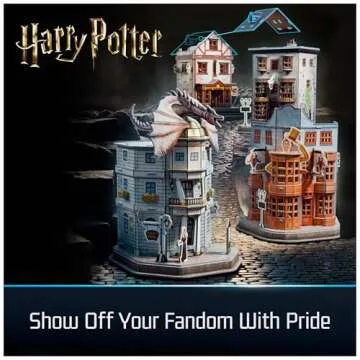 4D Build Harry Potter Diagon Alley Puzzle Kit for Adults & Teens