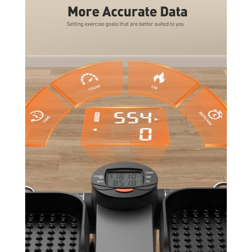 Sportsroyals Stair Stepper for Exercise, Mini Steppers with Resistance Band, Hydraulic Fitness Stepper Exercise Home Workout Equipment for Full Body Workout, 330lbs Weight Capacity