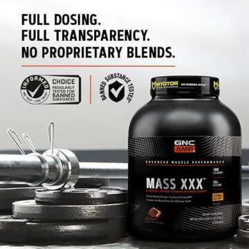 GNC AMP Mass XXX Mass Gainer | 50g Protein & Muscle Support
