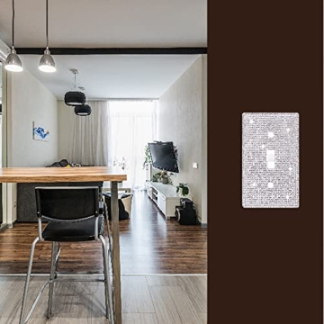 Sparkling Rhinestone Light Switch Cover for Glam Decor