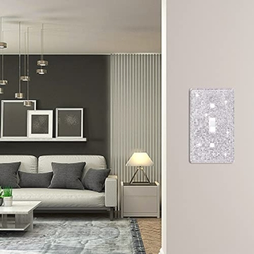 Sparkling Rhinestone Light Switch Cover for Glam Decor