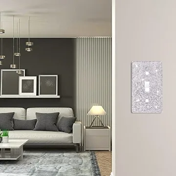 Sparkling Rhinestone Light Switch Cover for Glam Decor