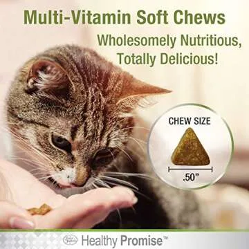 Premium Cat Multivitamin Soft Chews for Feline Vitality