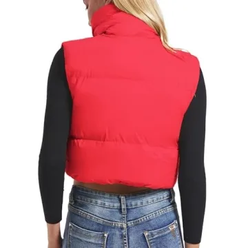 Zando Winter Cropped Puffer Vest for Stylish Women