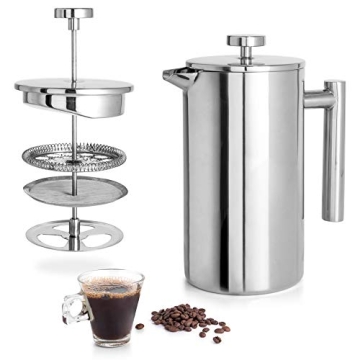 Mixpresso Stainless Steel French Press Coffee Maker 800 ml
