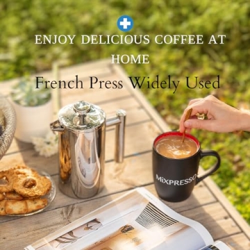 Mixpresso Stainless Steel French Press Coffee Maker 800 ml