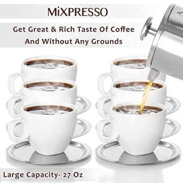 Mixpresso Stainless Steel French Press Coffee Maker 800 ml