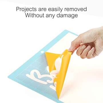 Lightgrip Cutting Mat 12x12 for Silhouette Cameo 4/3/2/1(12x12 Inch, 3 Mats), Reuseable Blue Cutting Mats for Crafts by Craft World