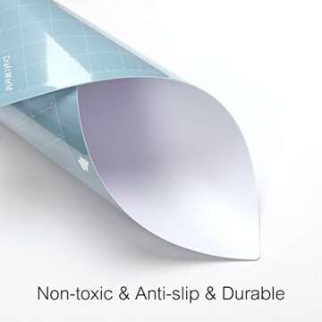 Lightgrip Cutting Mat 12x12 for Silhouette Cameo 4/3/2/1(12x12 Inch, 3 Mats), Reuseable Blue Cutting Mats for Crafts by Craft World